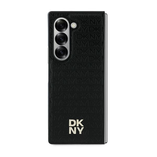 DKNY Repeat Pattern Stack Logo-skal till Samsung Galaxy Z Fold6, Svart