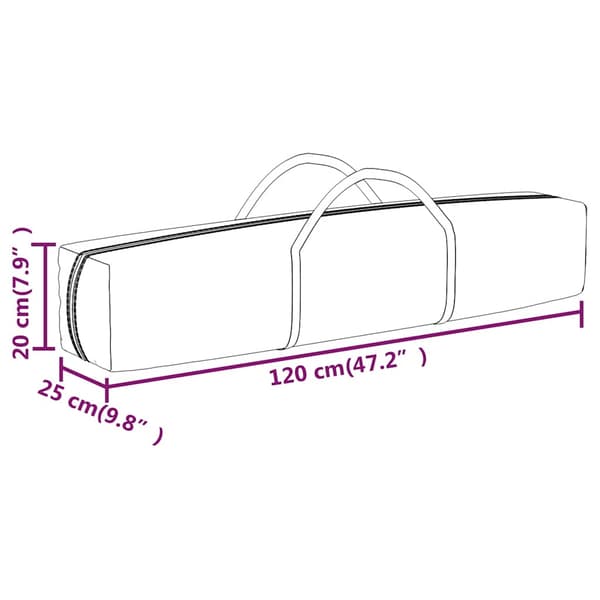 vidaXL foldbart festtelt med sider sort 3x3 m