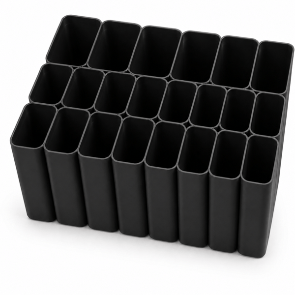 USB-kabelorganisator sort skuffeopladerholder