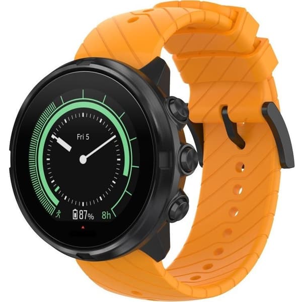 Silikone rem til Suunto 9 24 mm - Orange
