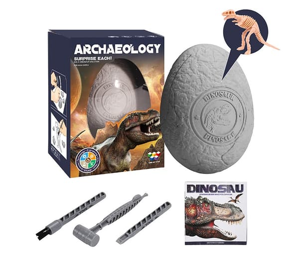 DINOSAURÆG FOSSIL 6 MØNSTRE