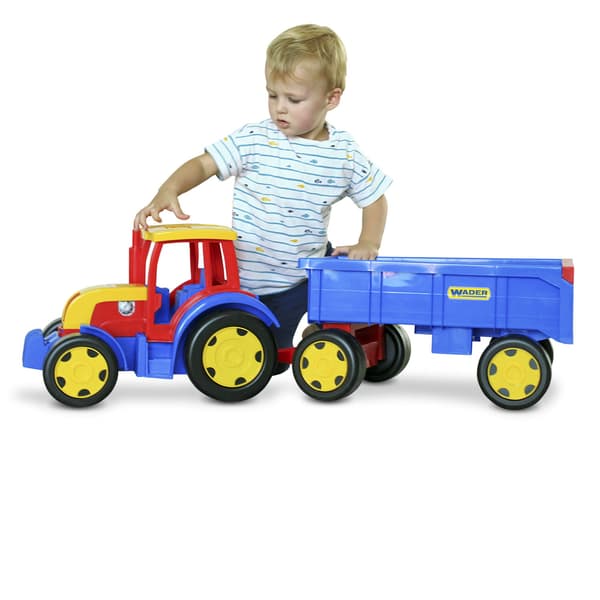 Kæmpe traktor med trailer 66100