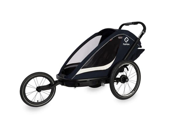 Hamax - BREEZE ONE Cykelkärra - Marinblå/Cräm