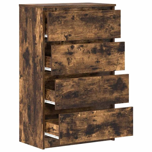 vidaXL kommode, røget eg, 60x35x98,5 cm