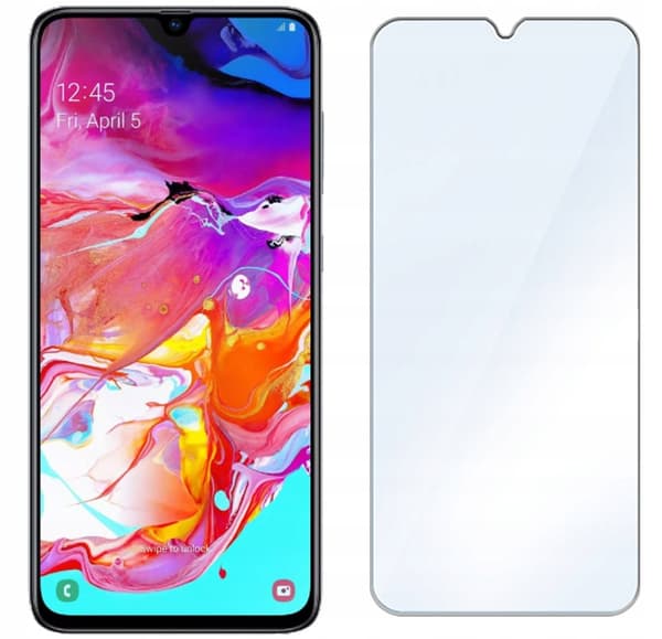 2x Härdat glas för Samsung Galaxy A70 Glas 9H | 2-pack