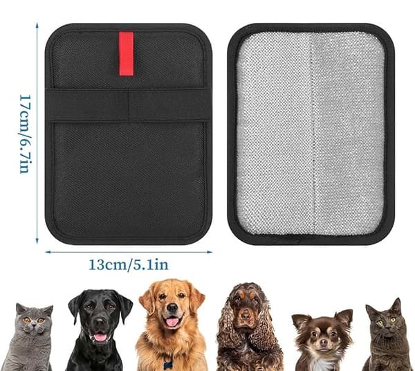 2x elektrostatiska återanvändbara handskar för hund- och katthår