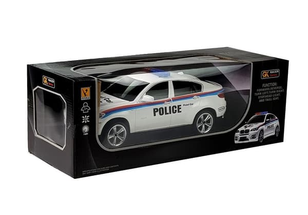 Fjärrstyrd poliskupé R/C-bil