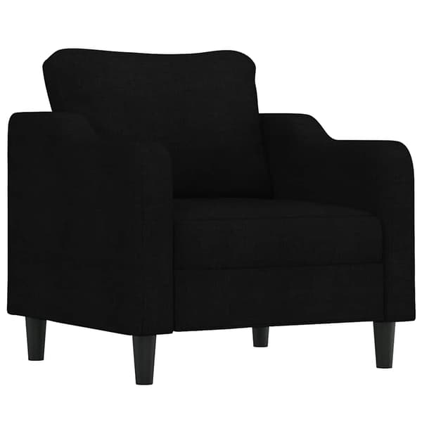 vidaXL lænestol, sort, 60 cm, stofbetræk