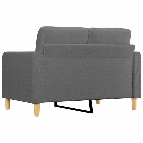 vidaXL 2-sitssoffa mörkgrå 120 cm tygklädsel