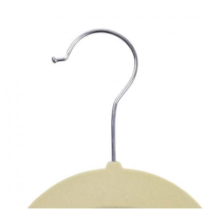 Maxi samettinen henkari, 5 kpl - beige