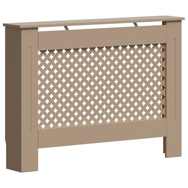 vidaXL Radiatorskydd, 112x19x81 cm, MDF