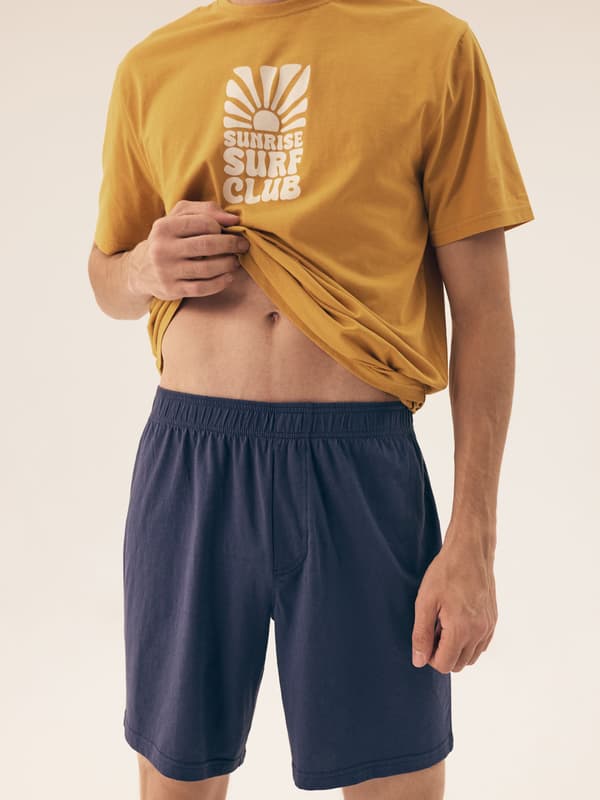 Sun Henderson herrpyjamas | Senapsgrön, Marinblå XXL