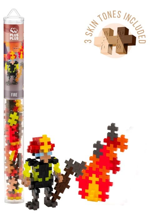 Plus-Plus-palikat. Putki. Palomies. 100 palaa