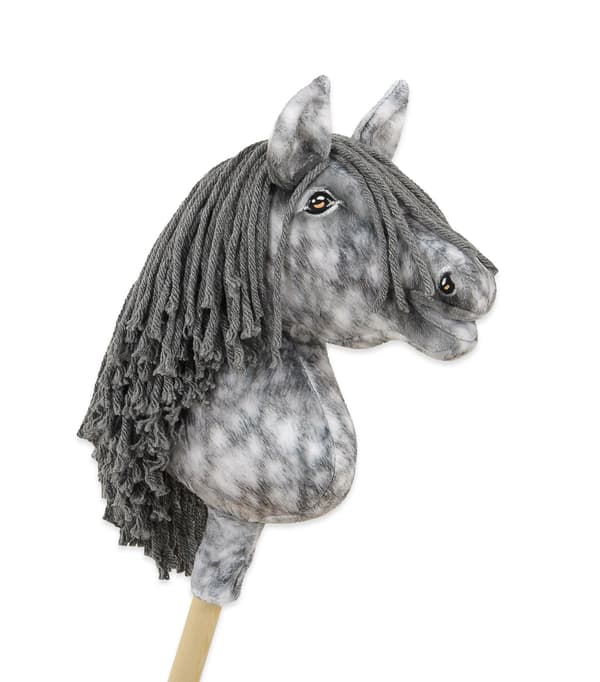 Käpphäst Medium Premium Käpphäst, Dapple Grey med Grå Man A4