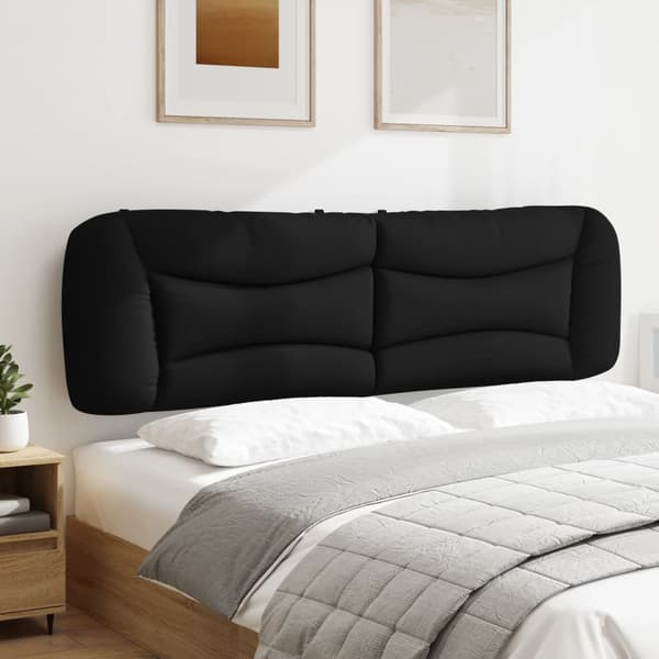 vidaXL hovedgærdehynde, sort, 180 cm, stof