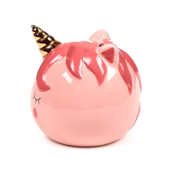 PKMB266 Rosa enhörningsspargris i keramik