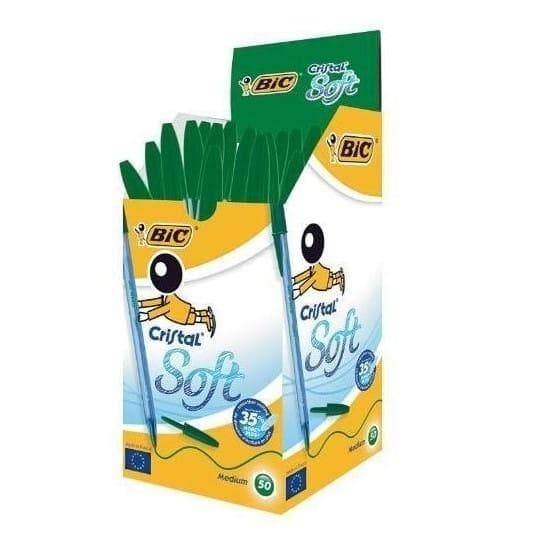 Cristal Soft pen grøn (50 stk.)
