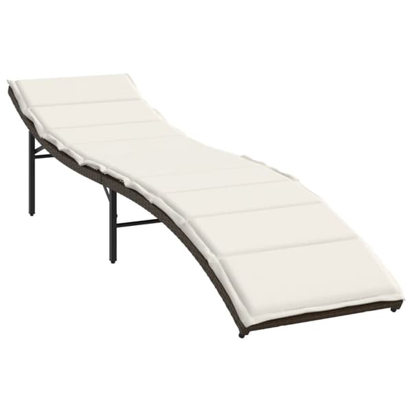 vidaXL Solstolar med bord, set om 2, brun, polyrotting
