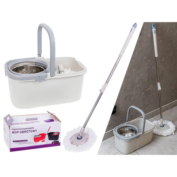Hvid spin-mop