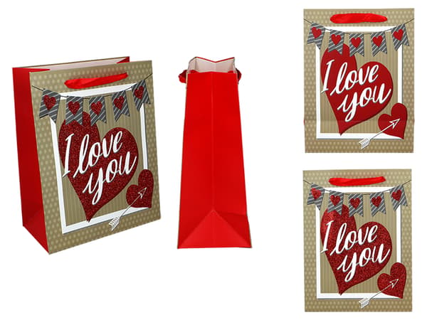 Stor gavepose - Valentinsdag (1 af 4 designs)