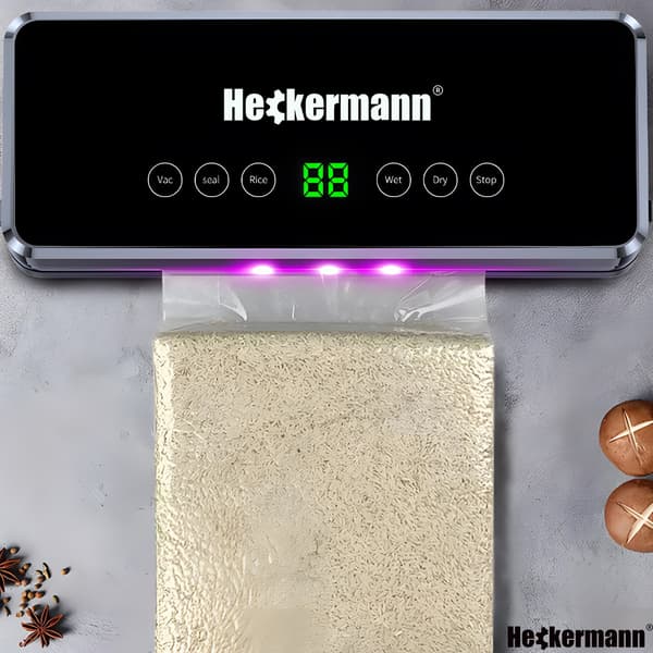 Heckermann 3600 musta tyhjiöpakkaaja