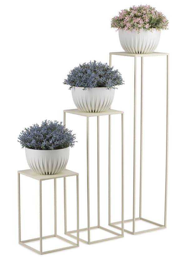 Kermanvärinen seisova kukkateline 100 cm