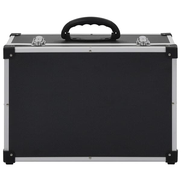 vidaXL 60-disks CD-etui, aluminium, ABS, sort