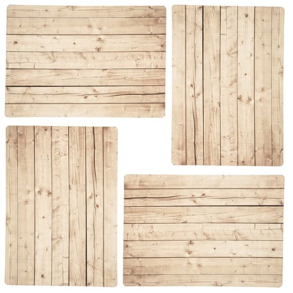Rektangulär bordsunderlägg 43x30 cm 4 st.