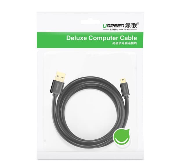 USB - mini-USB-kabel 480 Mbps 1 m svart