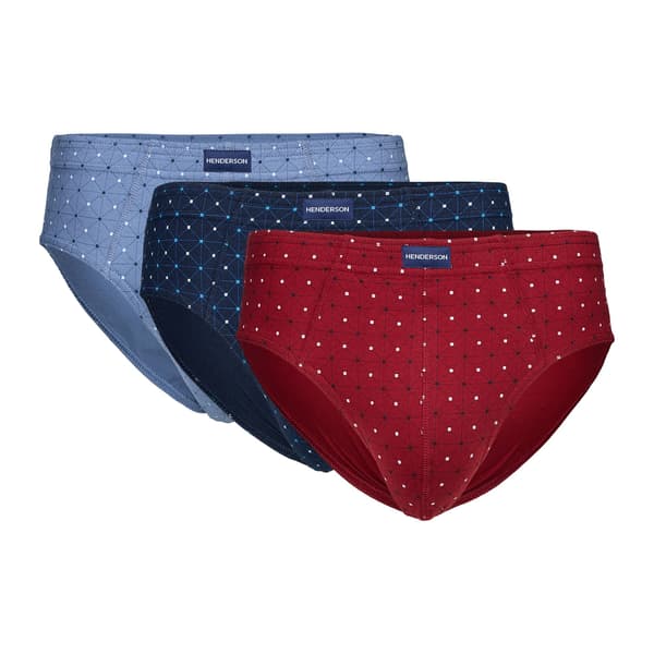 Henderson Classic 3-pack trosor | blå, marinblå, röd M