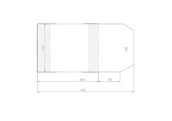 Justerbart lock 210x355mm (50 st)