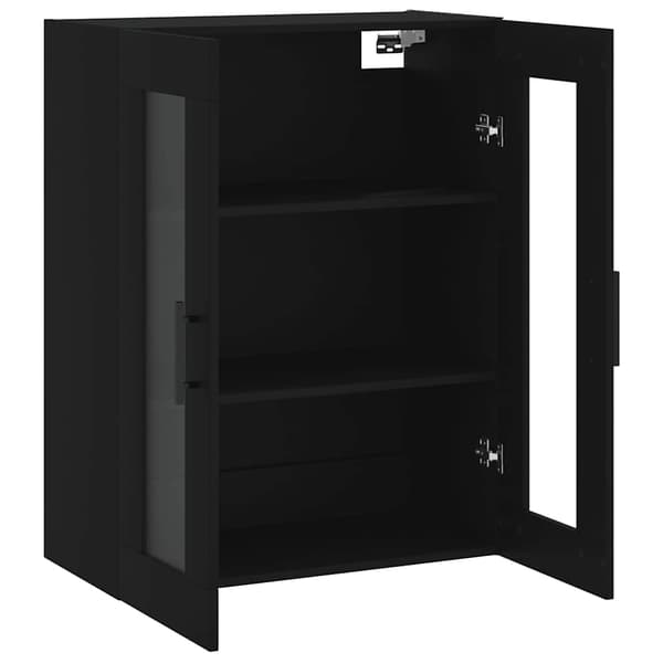vidaXL Seinäkaappi musta 69,5x34x90 cm