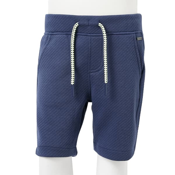 Børneshorts med snøre, mørkeblå, 104