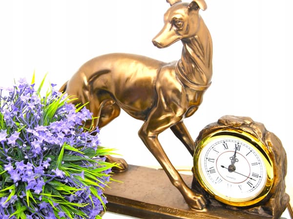 Dekorativ stående klocka - Hundfigur - Greyhound