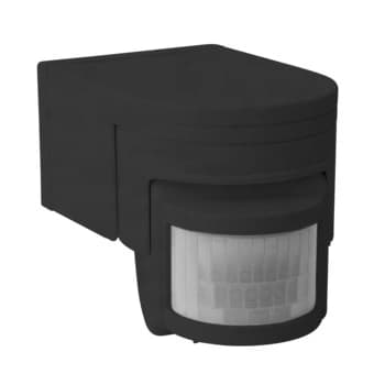PIR-rörelsesensor Väggsensor 1200W SLICK Ytmontering Svart IP44 12m