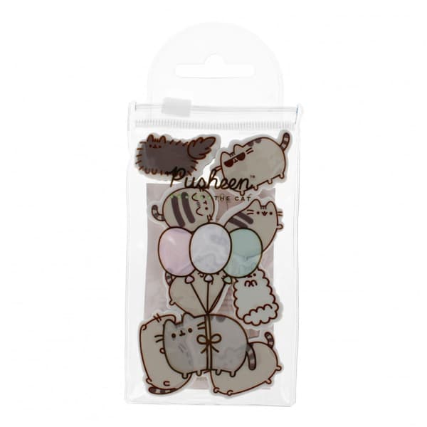Set med 8 suddgummin med Pusheen-tryck