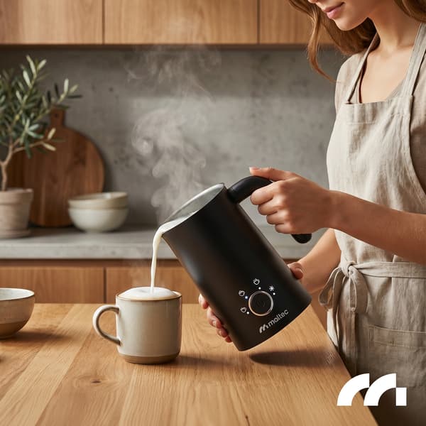 Elektrisk mælkeskummervarmer 300ml 4 tilstande Foamy500W