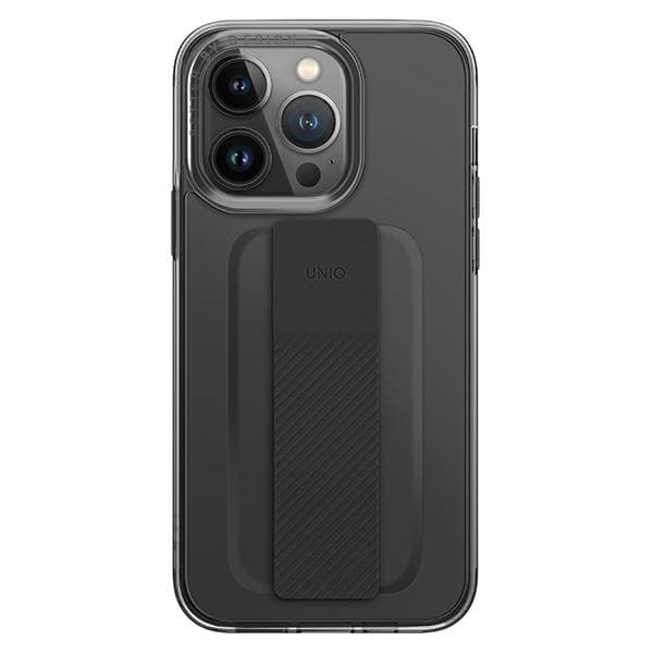 UNIQ Heldro Mount-cover med stativ til iPhone 14 Pro, grå