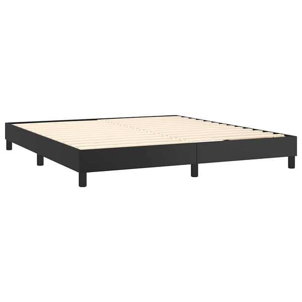vidaXL sengestel sort 180x200 cm kunstlæder