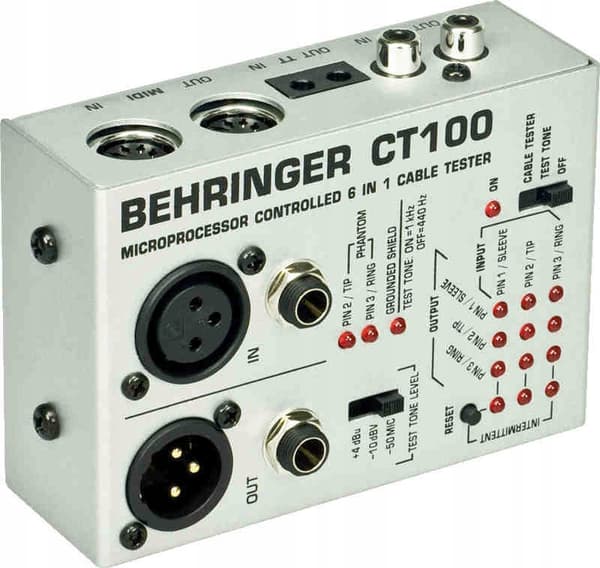 Behringer kabeltester CT100 - kabeltester