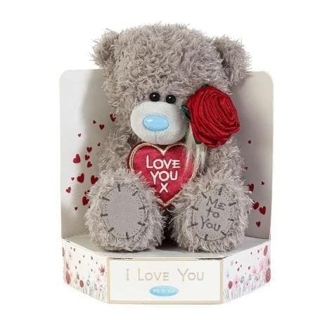 Bamse - Elsker dig x med rose 18cm