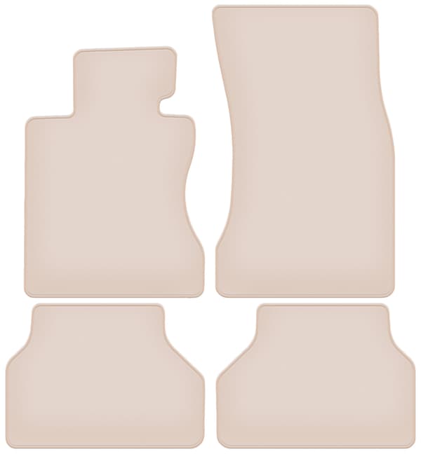 PREMIUM beige gulvmåtter til: BMW 5 E60 sedan 2003-2010