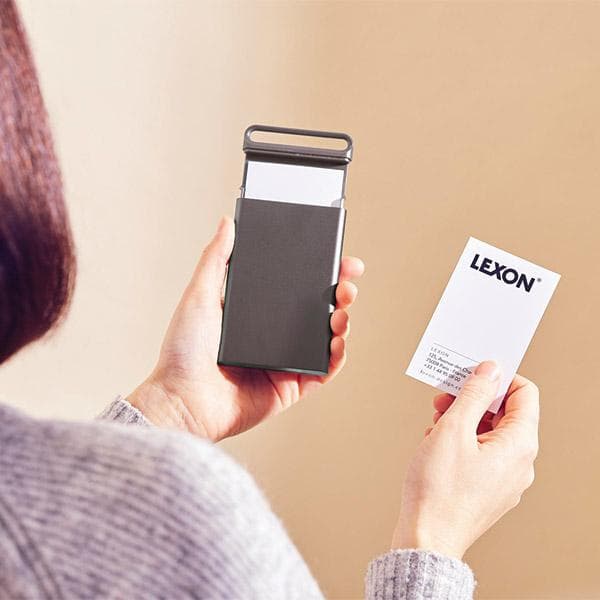 Lexon Nomaday Card Visitkortshållare Mörkgrå
