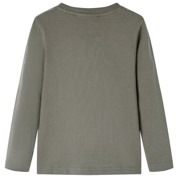 Barn långärmad t-shirt, khaki, 104