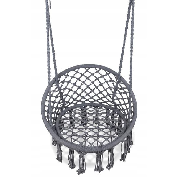 Stork's Nest gyngestol i haven, Boho, 120 cm - grå