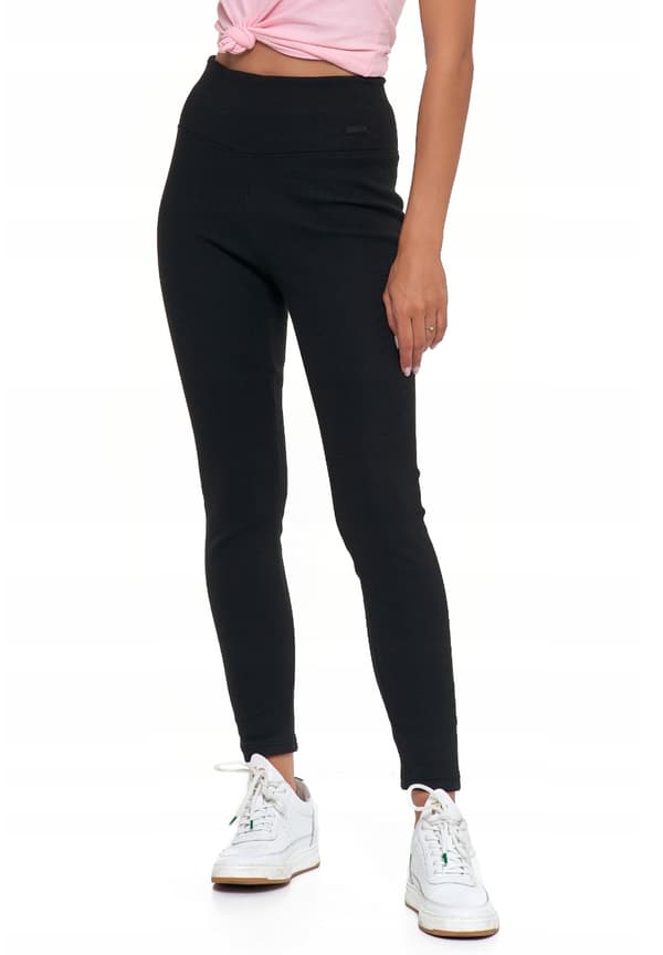 MORAJ Dame Isolerede Ribbede Leggings S/M Sort
