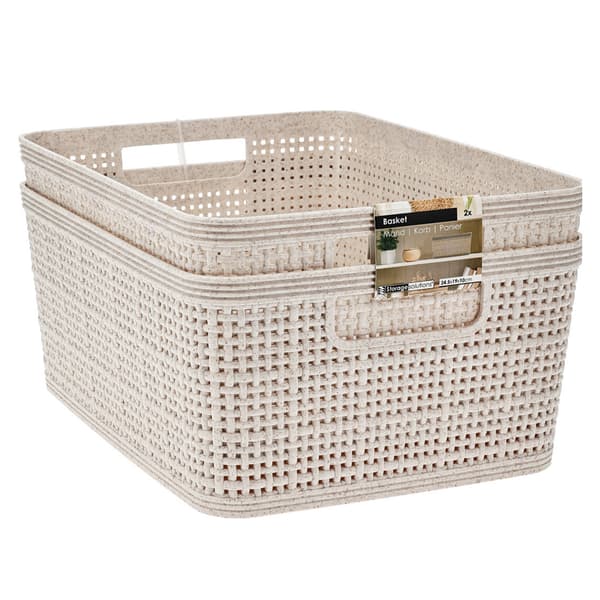 Set med 2 plastkorgar