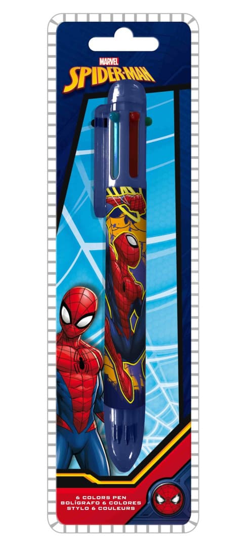 KID85317 Pen 6 Farver Spiderman