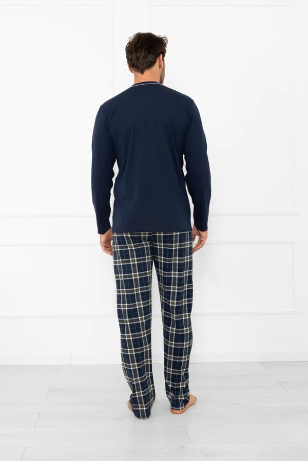 Herrpyjamas med lång ärm, långbyxor Andreas M