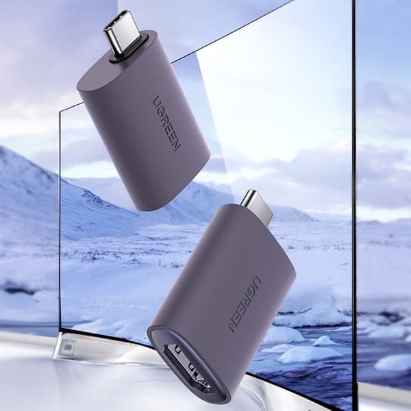 USB-C - HDMI 4K -videosovitin, harmaa